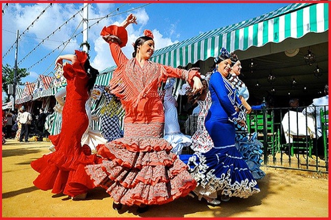 top 10 feesten in spanje - feria de abril sevilla