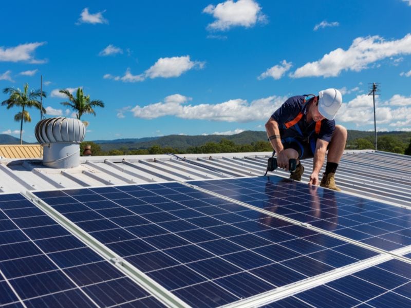 solar panel installation