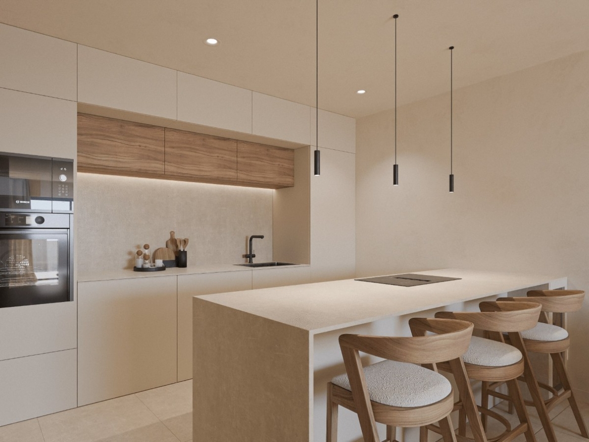 New build 2 bedroom apartment Cullera kitchen New build apartment with sea view in Cullera