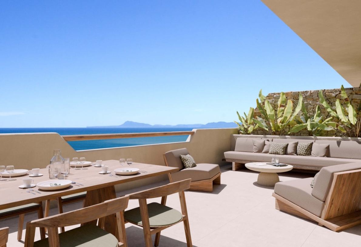 New build 2 bedroom apartment Cullera terrace New build apartment with sea view in Cullera