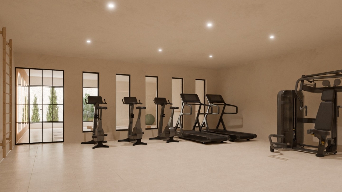 New build apartment Cullera Fitness 2 New build apartment with sea view in Cullera