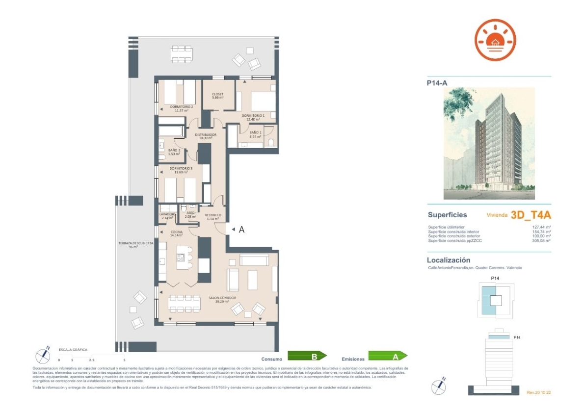 Plans penthouse valencia