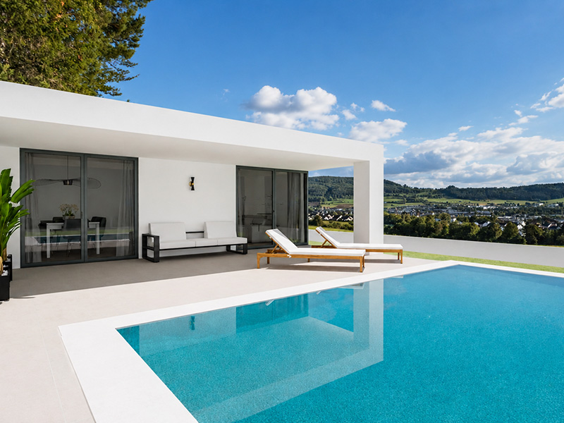 Modern Ibiza style villa for sale in Costa Blanca South