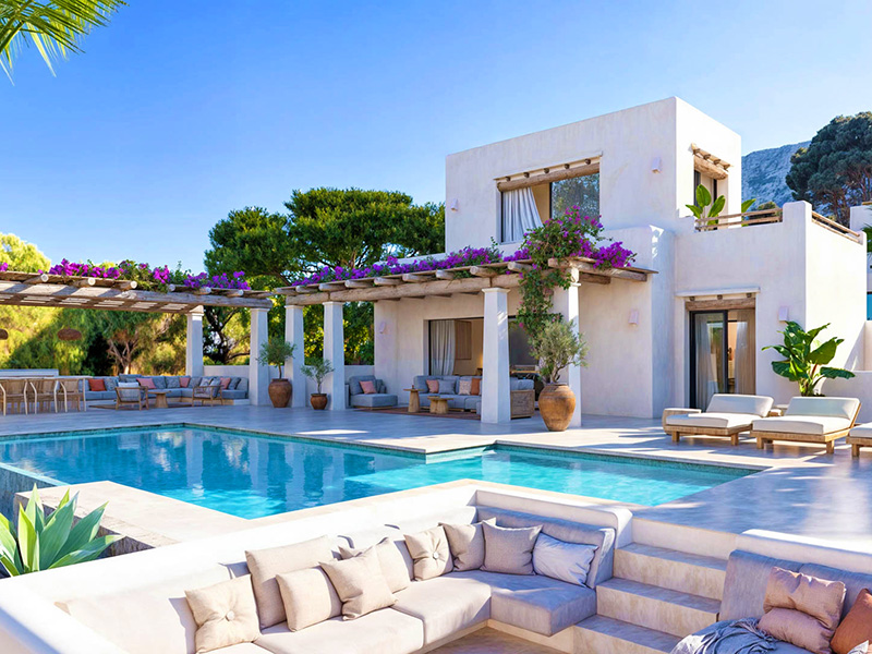 Ibiza style villa for sale Denia