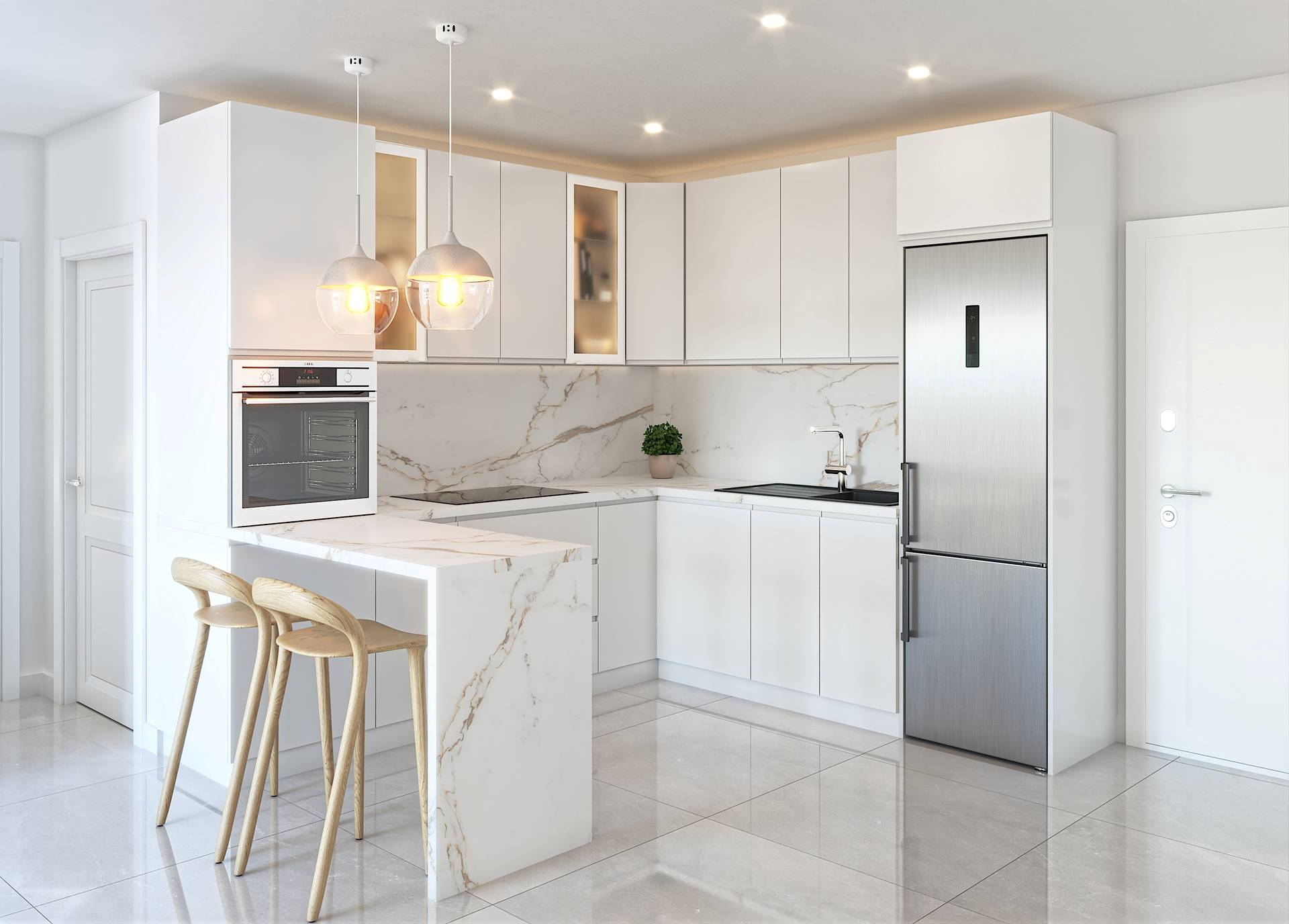 DP-100-82662302-02-9 New build Apartment for sale in Las Lagunas de Mijas