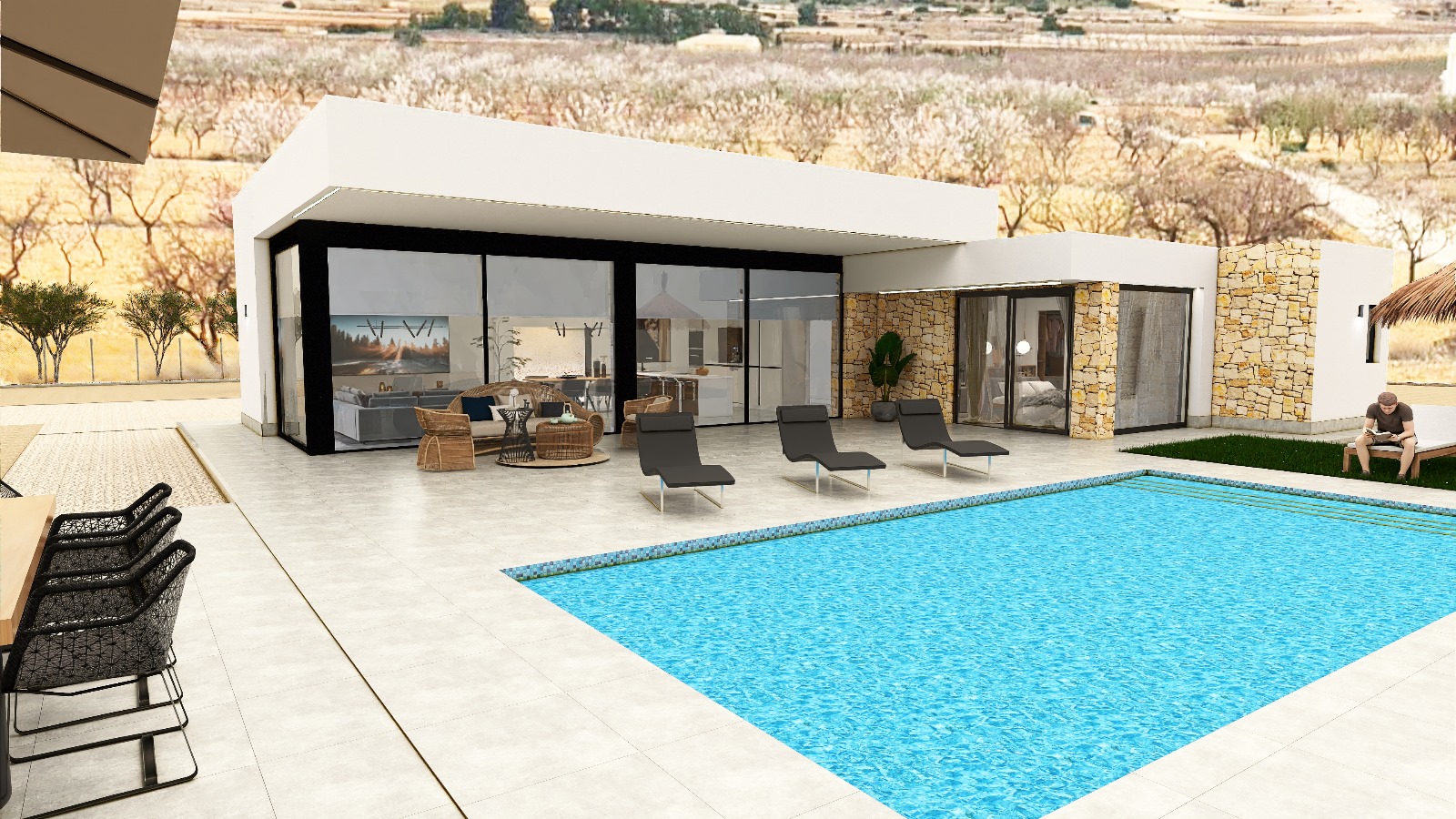 DP-100-54130668-01-1 New build Villa for sale in Pinoso