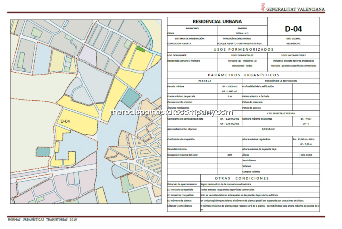Building Plot for sale in Dénia