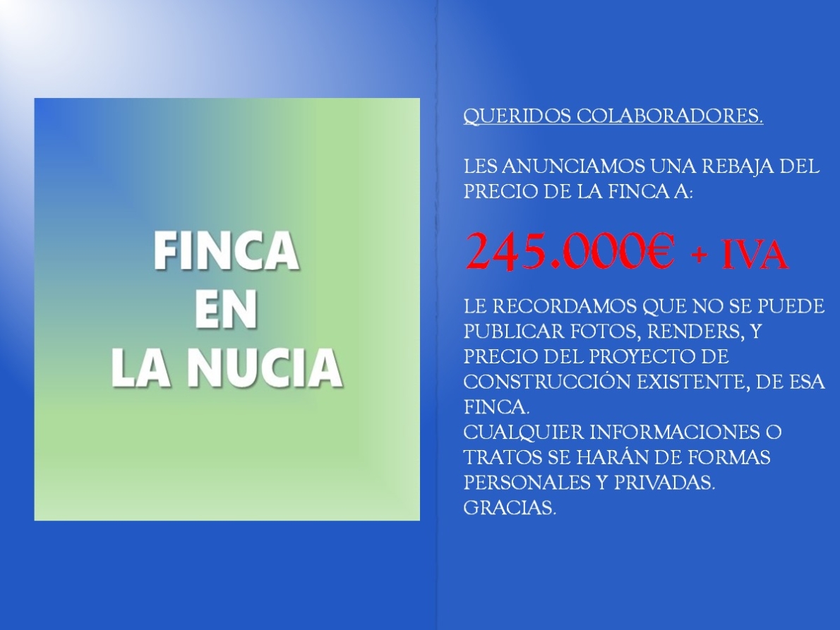 DP-02-ENJ-PL-00017-D-1 Rural Land for sale in La Nucia