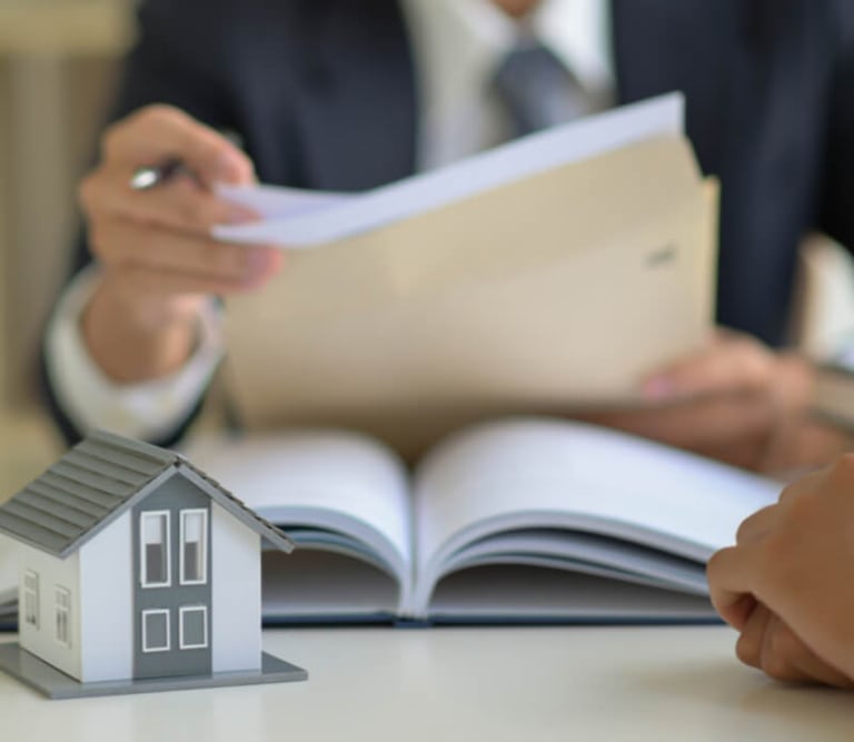 Lawyer with paperwork